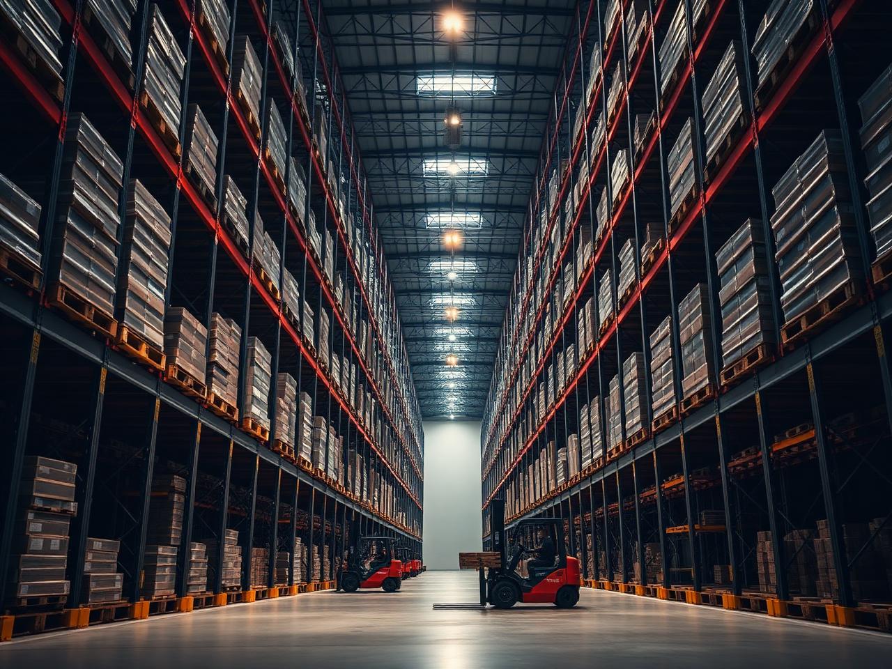 Automated warehouse racking